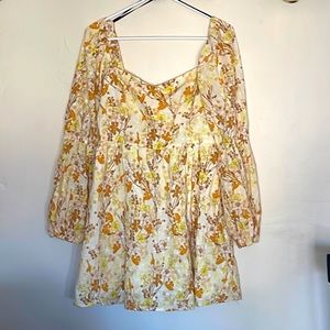 Forever 21 flowered baby doll dress